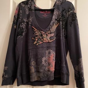 Lucky Brand Vintage Hoodie Sweatshirt
